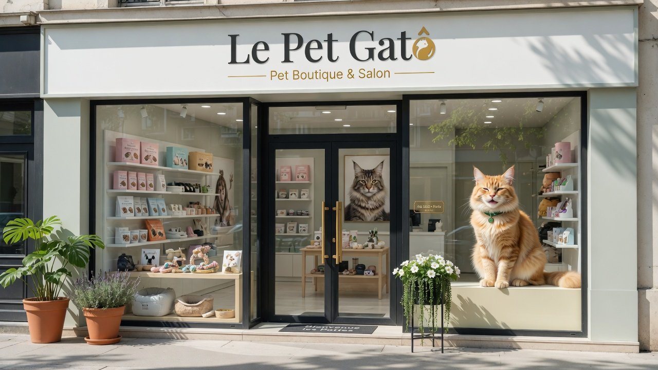 Fachada da Le Pet Gatô em Cajuru, Curitiba